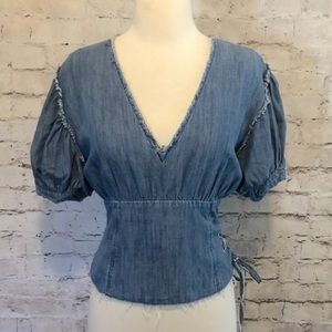 ZARA Denim Top